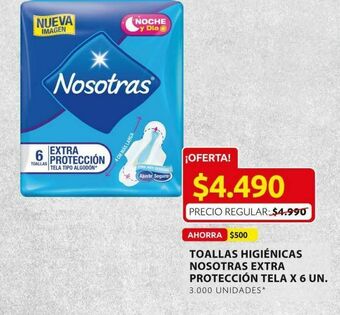 Ara Toallas higiénicas nosotras oferta
