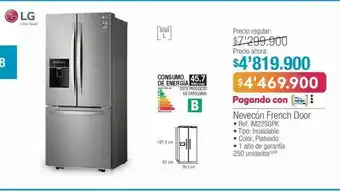 Jumbo Nevecón french door lg oferta