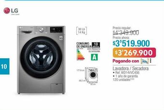 Jumbo Lavadora / secadora lg oferta