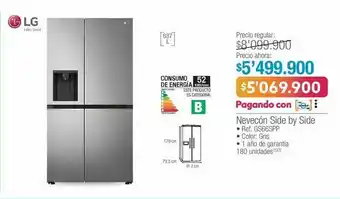 Jumbo Nevecón side by side lg oferta