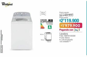 Jumbo Lavadora whirlpool oferta