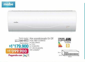 Jumbo Aire acondicionado on off mabe oferta