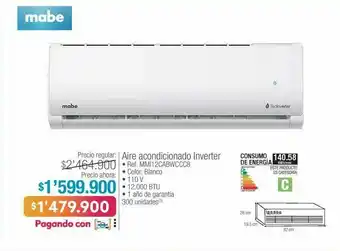 Jumbo Aire acondicionado inverter mabe oferta