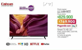 Jumbo Smart tv hd 32" oferta