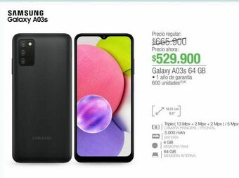 Jumbo Galaxy a03s 64 gb oferta