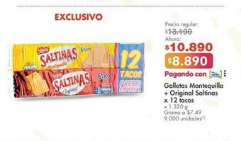 Metro Galletas saltinas oferta