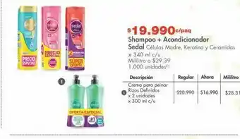 Metro Shampoo sedal oferta