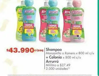 Metro Shampoo arrurrú oferta