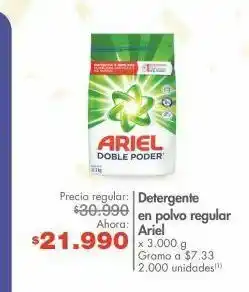 Metro Detergente en polvo ariel oferta