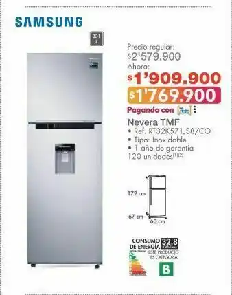 Metro Nevera samsung oferta