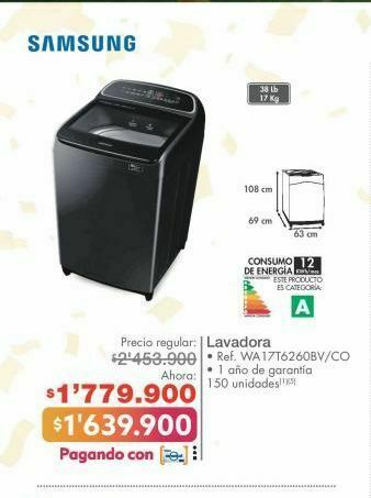 Metro Lavadora samsung oferta