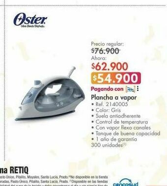 Metro Plancha de vapor oster oferta