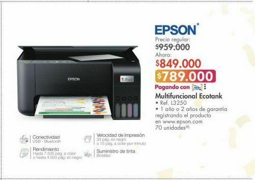Oferta Impresora epson en Metro