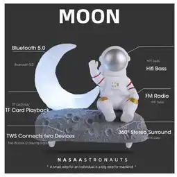 Falabella Lámpara Astronauta Decorativa con Parlante Bluetooth y Luz Ambiental oferta
