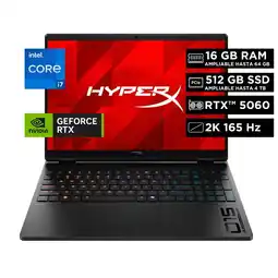 Falabella Portátil HyperX OMEN Gaming 15-ga0001la Intel Core i7-14650HX 16GB RAM 512GB RTX 5060 W11 oferta