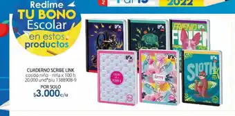Colsubsidio Cuaderno scribe link oferta