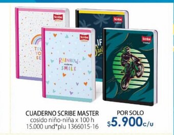 Colsubsidio Cuaderno Scribe Master oferta