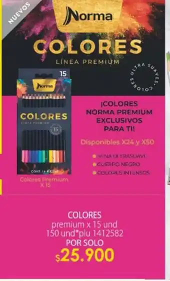 Colsubsidio Colores Premium x 15 und oferta