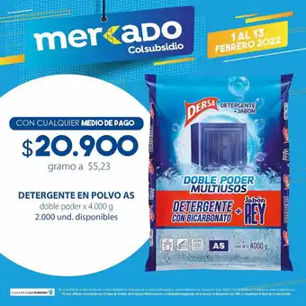 Colsubsidio Detergente En Polvo AS oferta