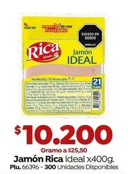 Mercaldas Jamón Rica Ideal oferta