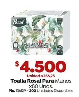 Mercaldas Toalla Rosal Para Manos oferta