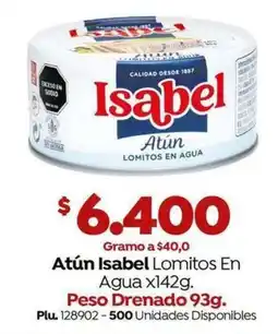 Mercaldas Atún Isabel Lomitos En Agua oferta