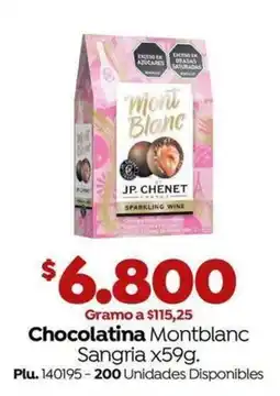 Mercaldas Chocolatina Montblanc oferta