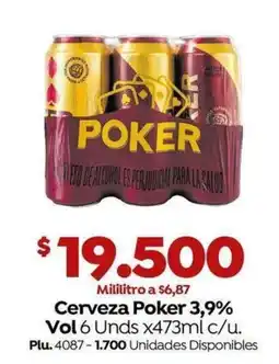 Mercaldas Cerveza Poker oferta