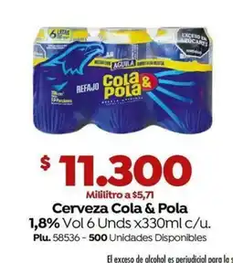 Mercaldas Cerveza Cola & Pola oferta