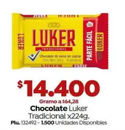 Mercaldas Chocolate Luker Tradicional oferta