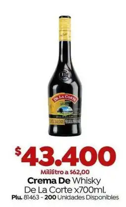 Mercaldas Crema De Whisky De La Corte oferta