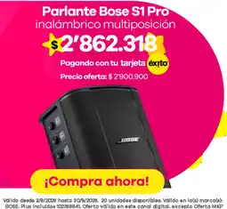 Éxito Bose parlante S1 Pro inalámbrico multiposición oferta