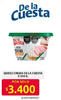 Ara De la Cuesta queso crema oferta