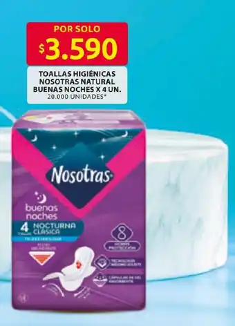 Nosotras toallas higiénicas buenas noches