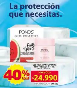 Ara Pond's gel hidratante fruity fresh oferta