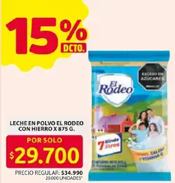 Ara Leche en polvo el rodeo con hierro oferta