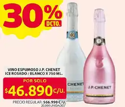 Ara J.P. CHENET vino espumoso ice rosado / blanco oferta