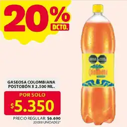 Ara Gaseosa Colombiana Postobón oferta
