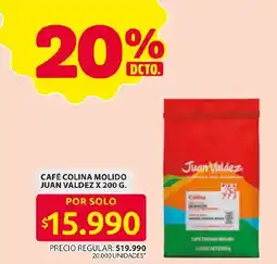 Ara Juan Valdez café colina molido oferta