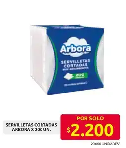 Ara Arbora servilletas cortadas oferta