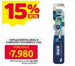 Ara Oral-B cepillo dental complete 5 acciones oferta