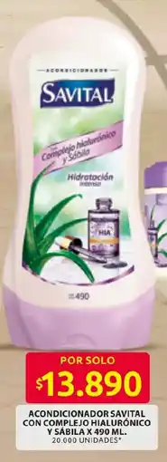 Ara Acondicionador savital con complejo hialurónico y sábila oferta