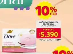 Ara Dove jabón leche de coco oferta
