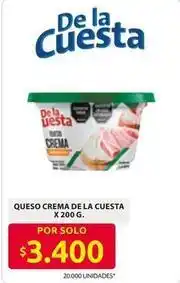 Ara Cuesta - queso crema oferta