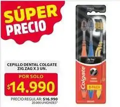 Ara Colgate - cepillo dental zig zag x 3 un oferta