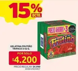 Ara Frutiño - gelatina tripack oferta