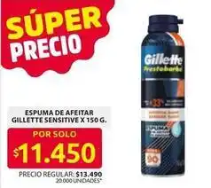 Ara Gillette - espuma de afeitar sensitive oferta