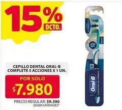 Ara Oral b - cepillo dental complete 5 acciones oferta