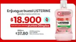 Olímpica Listerine enjuague bucal oferta
