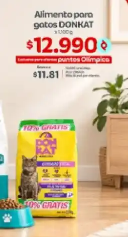 Olímpica Donkat Alimento para gatos oferta